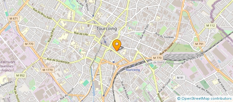 localisation de l'entreprise MONSIEUR PHILIPPE VERHAEGHE  TOURCOING