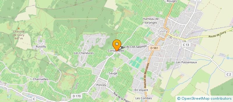 localisation de l'entreprise MONSIEUR PHILIPPE VERLY  GIVRY