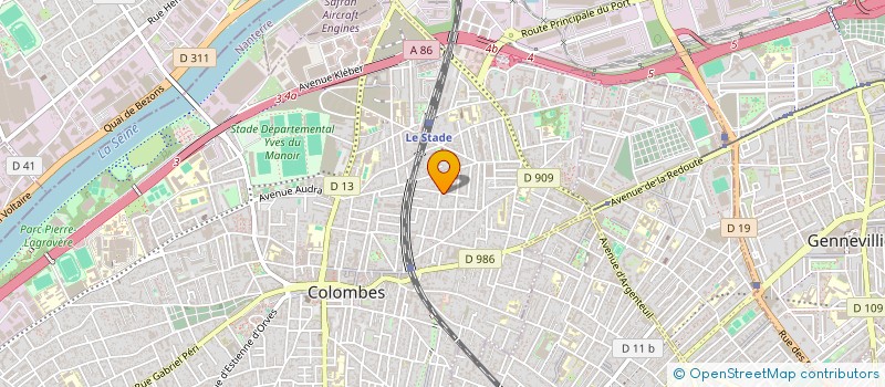 localisation de l'entreprise MONSIEUR PHILIPPE VERNET à COLOMBES