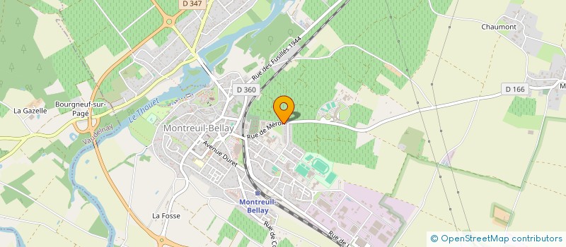 localisation de l'entreprise MONSIEUR PHILIPPE VERNEUIL  MONTREUIL-BELLAY