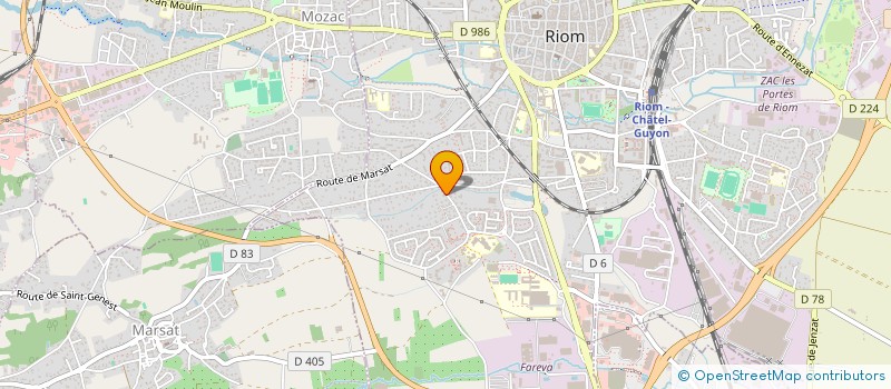 localisation de l'entreprise MONSIEUR PHILIPPE VERNOT  RIOM