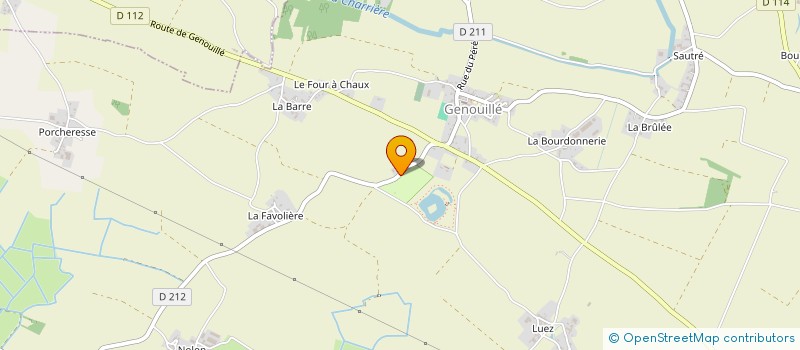 localisation de l'entreprise MONSIEUR PHILIPPE VERNOUX  GENOUILLE