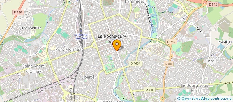 localisation de l'entreprise MONSIEUR PHILIPPE VERONNEAU à LA ROCHE-SUR-YON
