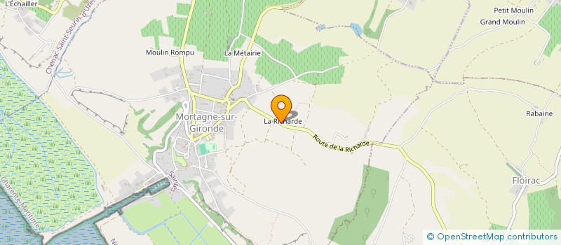 localisation de l'entreprise MONSIEUR PHILIPPE VERPILLAT  MORTAGNE-SUR-GIRONDE