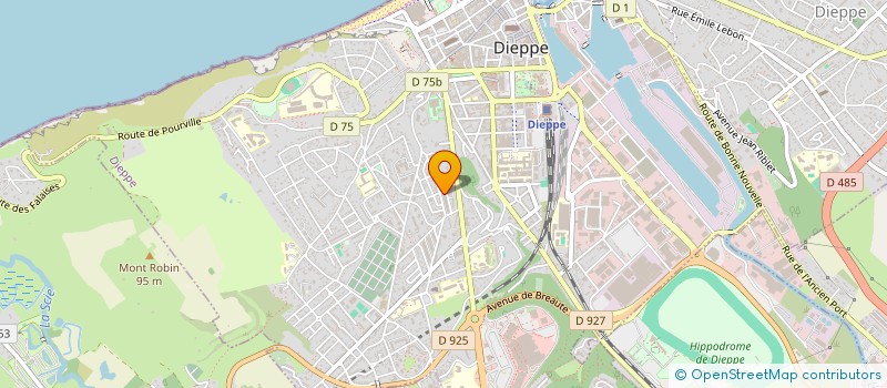 localisation de l'entreprise MONSIEUR PHILIPPE VERPILLON  DIEPPE