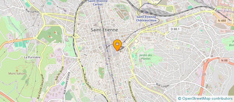 localisation de l'entreprise MONSIEUR PHILIPPE VERRIERE  SAINT-ETIENNE