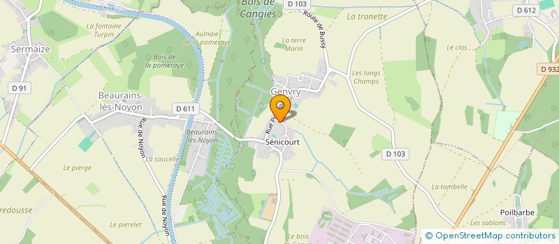 localisation de l'entreprise MONSIEUR PHILIPPE VERZELE  GENVRY