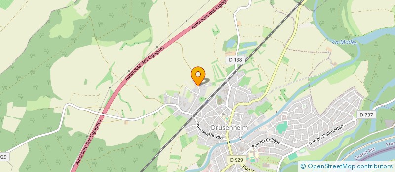 localisation de l'entreprise MONSIEUR PHILIPPE VETTER  DRUSENHEIM