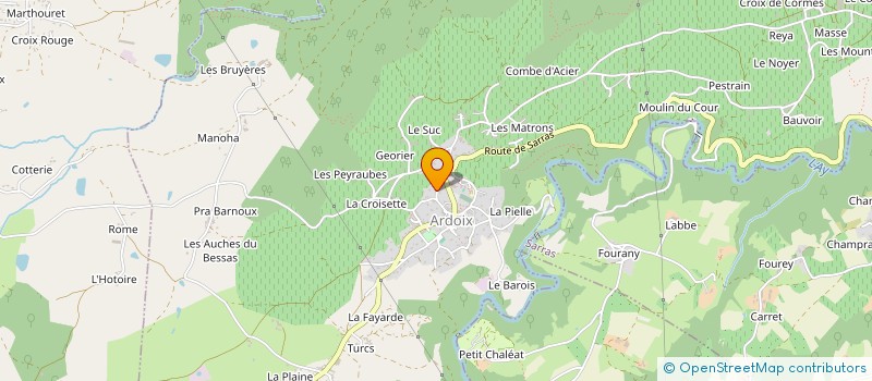 localisation de l'entreprise MONSIEUR PHILIPPE VEYRIER  ARDOIX