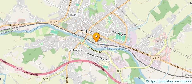 localisation de l'entreprise MONSIEUR PHILIPPE VIAUD  ORTHEZ