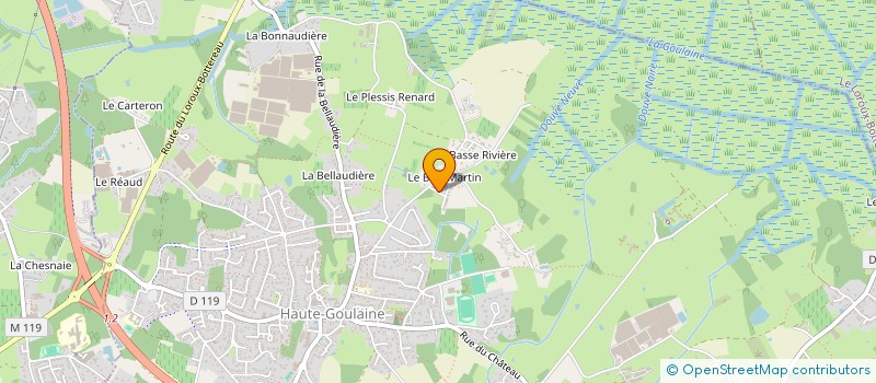 localisation de l'entreprise MONSIEUR PHILIPPE VIAUD  HAUTE-GOULAINE