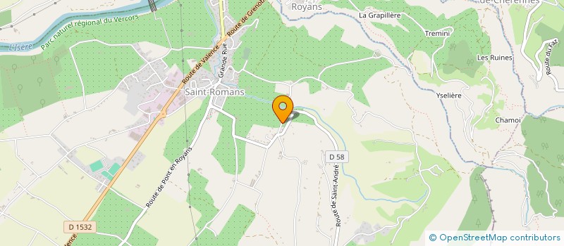 localisation de l'entreprise MONSIEUR PHILIPPE VICAT  SAINT-ROMANS