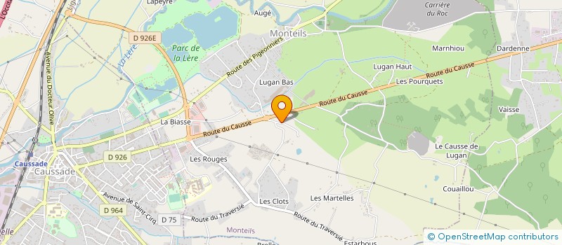 localisation de l'entreprise MONSIEUR PHILIPPE VIDAILLAC  MONTEILS