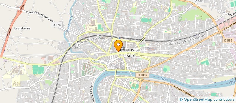 localisation de l'entreprise MONSIEUR PHILIPPE VIDAL à ROMANS-SUR-ISERE