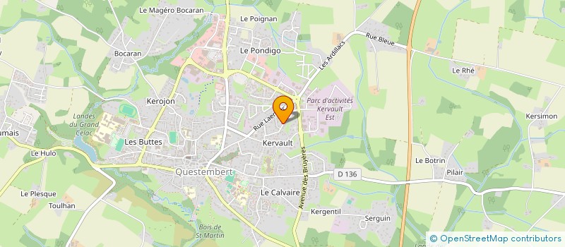 localisation de l'entreprise MONSIEUR PHILIPPE VIDAL  QUESTEMBERT