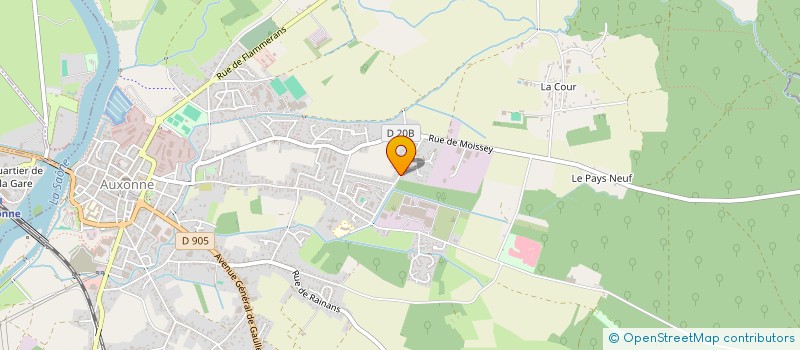 localisation de l'entreprise MONSIEUR PHILIPPE VIDINHA  AUXONNE