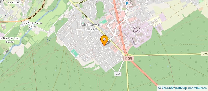 localisation de l'entreprise MONSIEUR PHILIPPE VIGO  SAINT-GERVAIS-LA-FORET