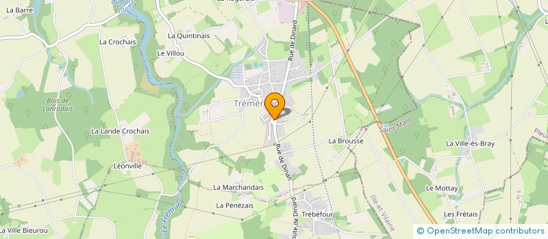 localisation de l'entreprise MONSIEUR PHILIPPE VIGOT  TREMEREUC