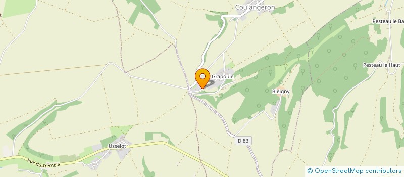 localisation de l'entreprise MONSIEUR PHILIPPE VIGOUROUX  COULANGERON