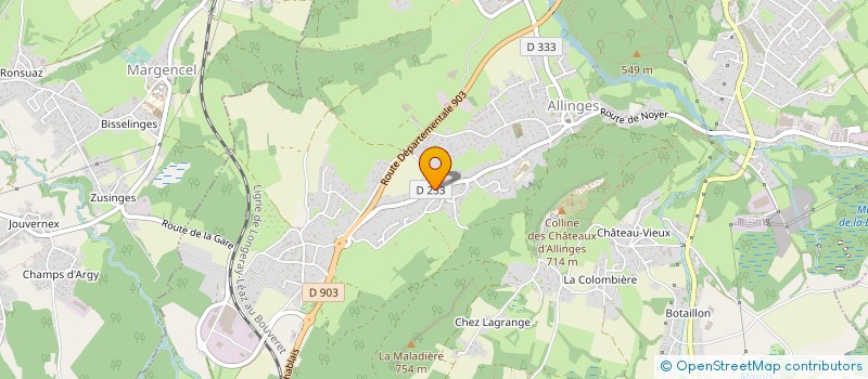 localisation de l'entreprise MONSIEUR PHILIPPE VILLA  ALLINGES