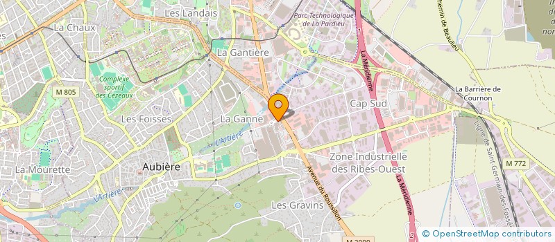 localisation de l'entreprise MONSIEUR PHILIPPE VILLATTE à AUBIERE