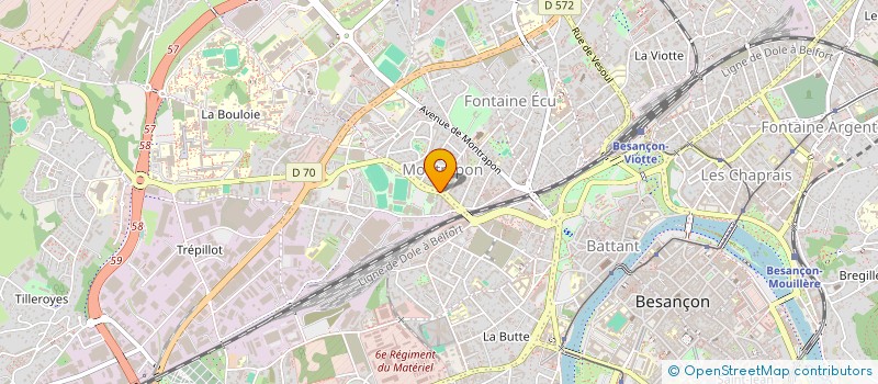 localisation de l'entreprise MONSIEUR PHILIPPE VILLAUME  BESANCON