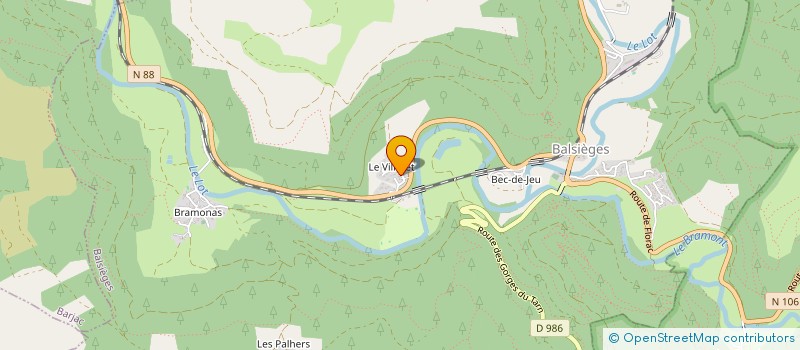 localisation de l'entreprise MONSIEUR PHILIPPE VILLENEUVE  BALSIEGES