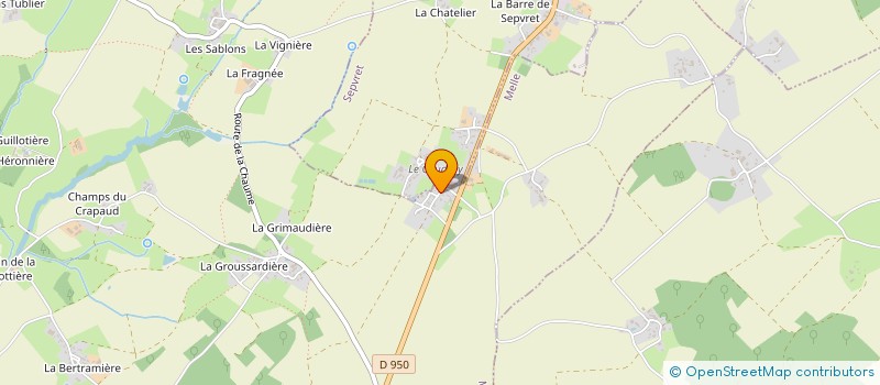 localisation de l'entreprise MONSIEUR PHILIPPE VILLIERS à MELLE