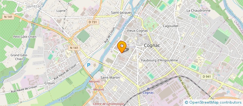 localisation de l'entreprise MONSIEUR PHILIPPE VIMPERE à COGNAC