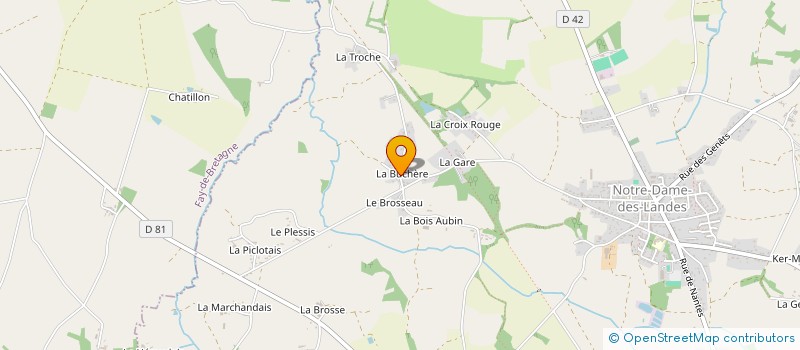 localisation de l'entreprise MONSIEUR PHILIPPE VINCENDEAU  NOTRE-DAME-DES-LANDES