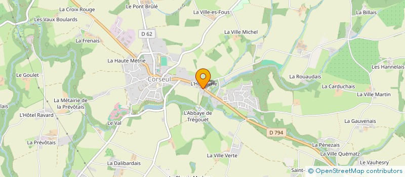 localisation de l'entreprise MONSIEUR PHILIPPE VINCENT  CORSEUL