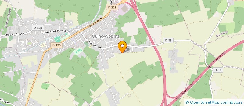 localisation de l'entreprise MONSIEUR PHILIPPE VINCENT  QUINCY-VOISINS