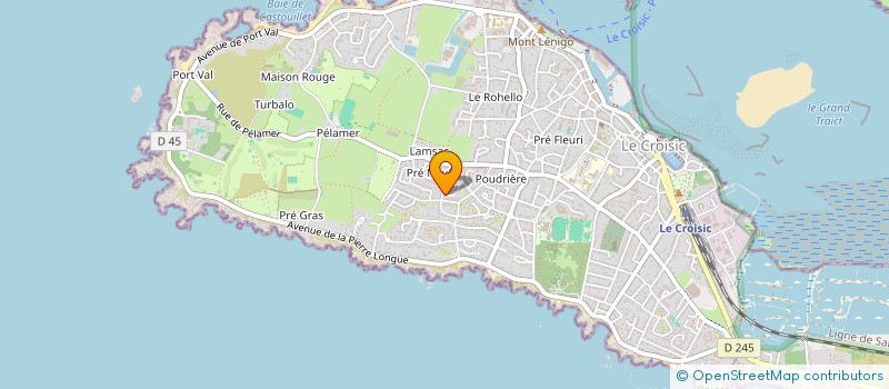 localisation de l'entreprise MONSIEUR PHILIPPE VINCENT  LE CROISIC