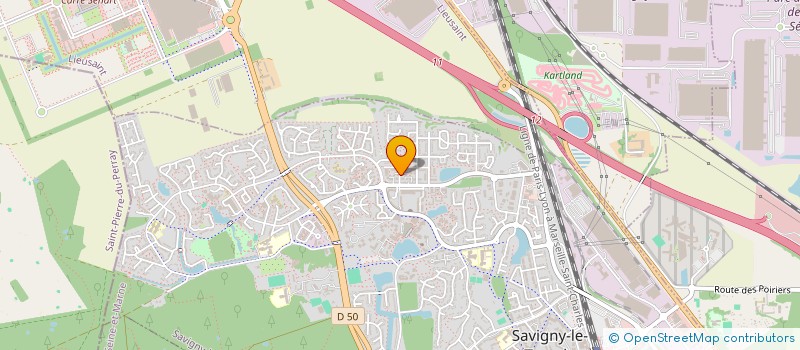 localisation de l'entreprise MONSIEUR PHILIPPE VINZEND  SAVIGNY-LE-TEMPLE