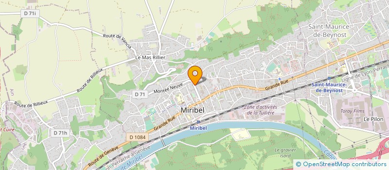 localisation de l'entreprise MONSIEUR PHILIPPE VION  MIRIBEL
