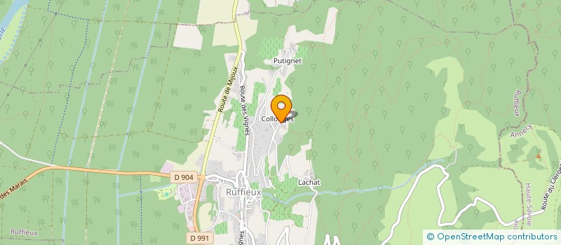 localisation de l'entreprise MONSIEUR PHILIPPE VIRET  RUFFIEUX