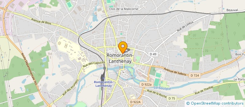 localisation de l'entreprise MONSIEUR PHILIPPE VIRMAUX  ROMORANTIN-LANTHENAY