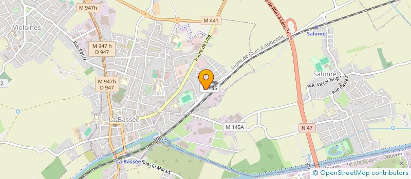 localisation de l'entreprise MONSIEUR PHILIPPE VISTRE  LA BASSEE