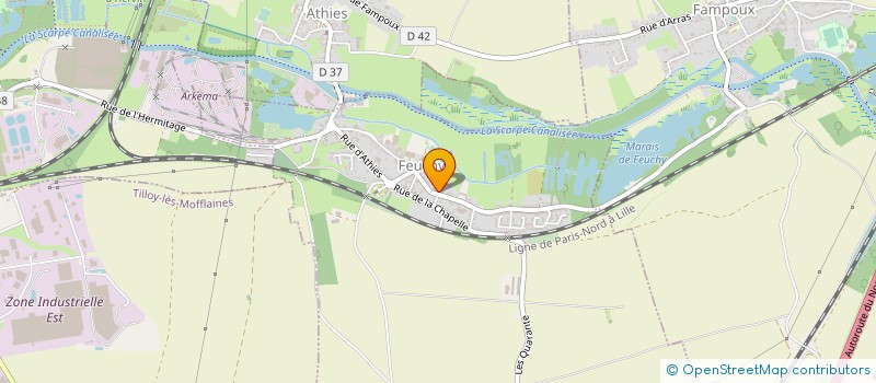 localisation de l'entreprise MONSIEUR PHILIPPE VIVIER  FEUCHY