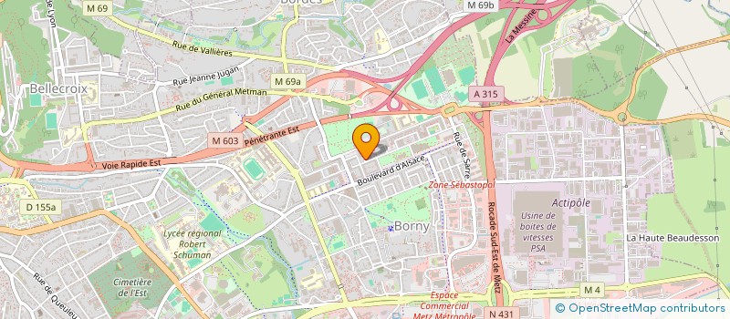 localisation de l'entreprise MONSIEUR PHILIPPE VOGIN  METZ