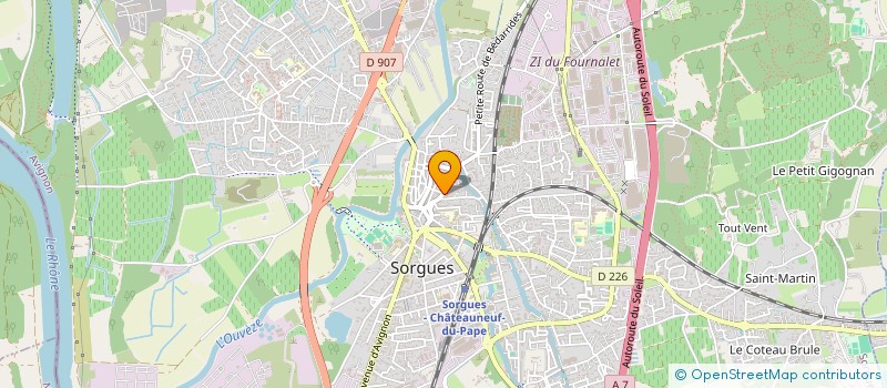 localisation de l'entreprise MONSIEUR PHILIPPE VOILLIARD  SORGUES