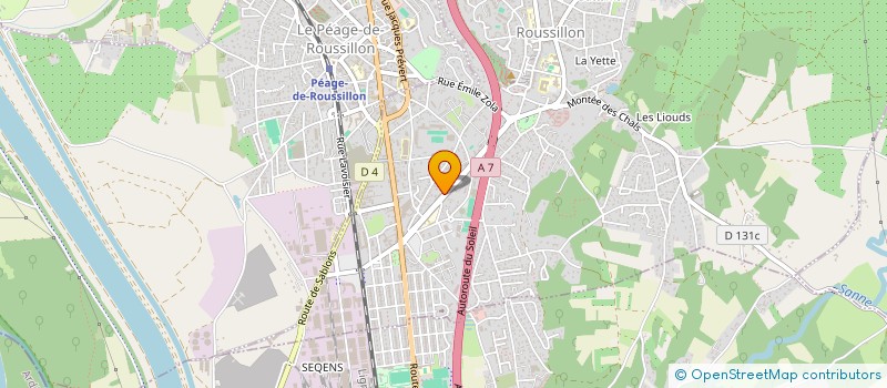 localisation de l'entreprise MONSIEUR PHILIPPE VOLOZAN  ROUSSILLON