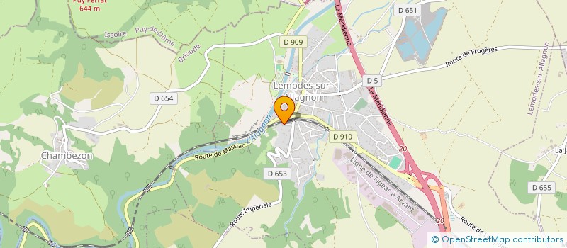 localisation de l'entreprise MONSIEUR PHILIPPE VORILHON  LEMPDES-SUR-ALLAGNON