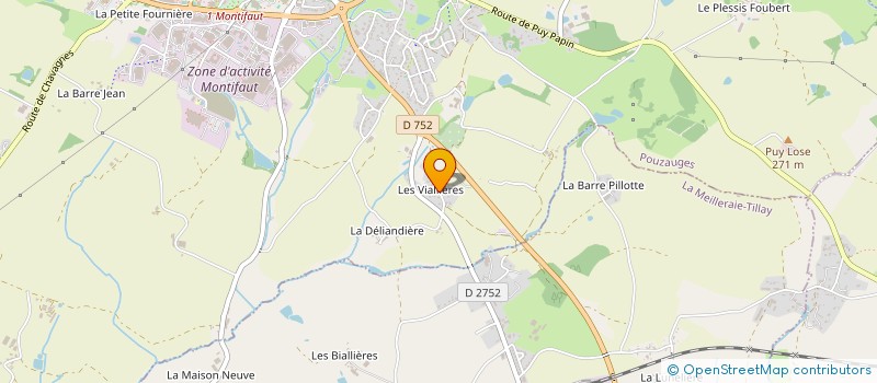 localisation de l'entreprise MONSIEUR PHILIPPE VRIGNAUD  POUZAUGES