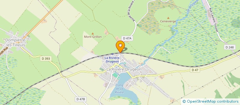 localisation de l'entreprise MONSIEUR PHILIPPE VUILLAUME  LA RIVIERE-DRUGEON