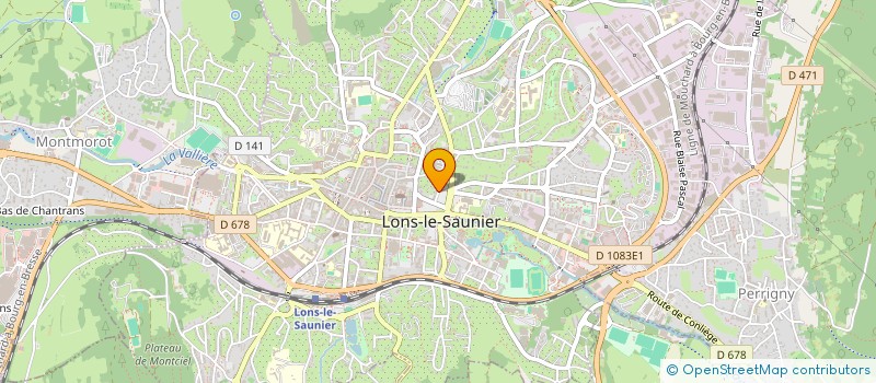 localisation de l'entreprise MONSIEUR PHILIPPE VUILLEMIN à LONS-LE-SAUNIER