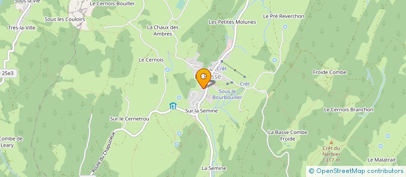 localisation de l'entreprise MONSIEUR PHILIPPE VUILLERMOZ  LA PESSE