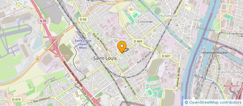 localisation de l'entreprise MONSIEUR PHILIPPE WAHL  SAINT-LOUIS