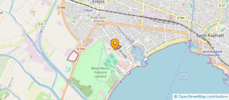 localisation de l'entreprise MONSIEUR PHILIPPE WALTER à FREJUS