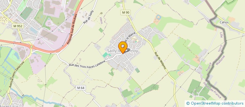 localisation de l'entreprise MONSIEUR PHILIPPE WATIER  SAILLY-LEZ-LANNOY